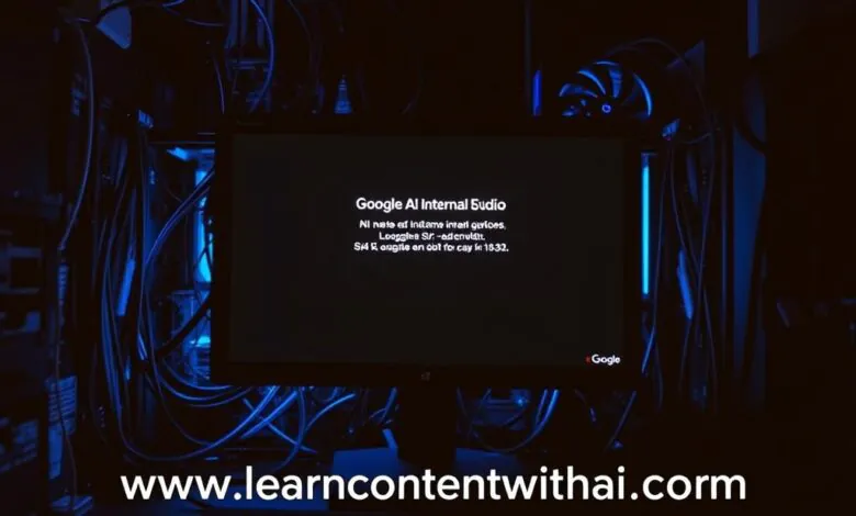 Google AI Studio Internal Error